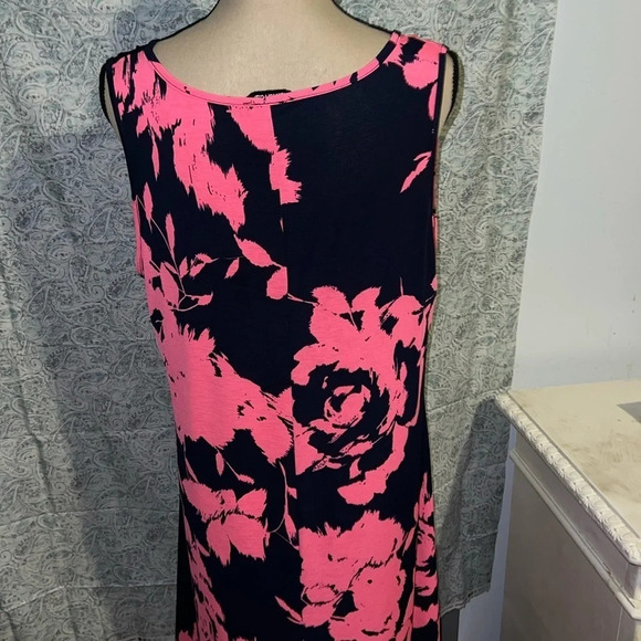 2XL tank dress navy blue and hot pink - Picture 4 of 5